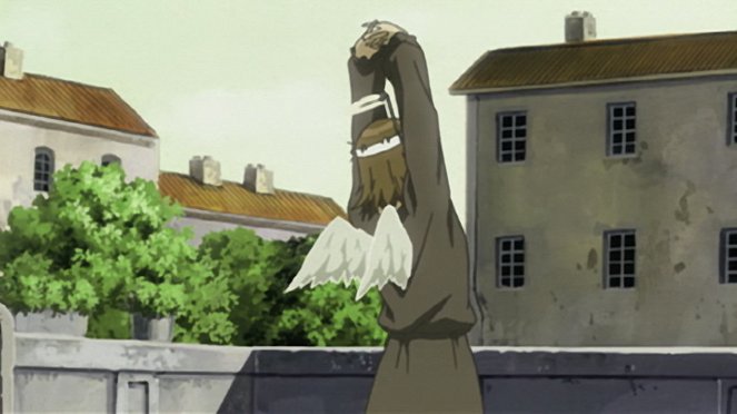 Stowarzyszenie Szaropiórych - Machi to kabe — Tōga — Haibane Renmei - Z filmu