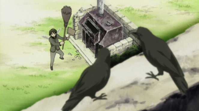 Haibane renmei - Gomi no hi — Tokeitō — Kabe o koeru tori - Van film