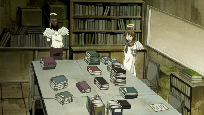 Haibane Renmei - Library — Abandoned Factory — Beginning of the World - Photos