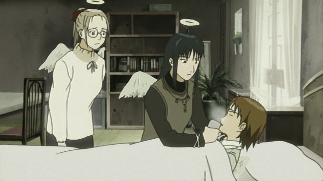 Haibane renmei - Kuramori — Haikōjō no Haibane tachi — Rakka no shigoto - Filmfotók