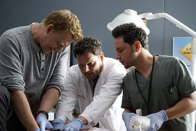 Grey's Anatomy - Die jungen Ärzte - Vom Himmel gefallen - Filmfotos - Kevin McKidd, Justin Chambers