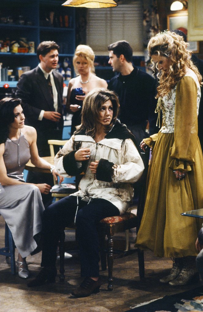 Friends - Season 1 - The One with the Monkey - Photos - Courteney Cox, Jennifer Aniston, Lisa Kudrow