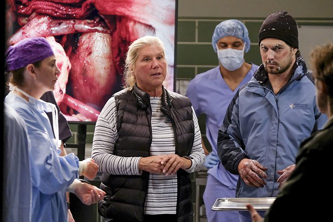Grey's Anatomy - Blizzard - Tournage - Ellen Pompeo, Giacomo Gianniotti