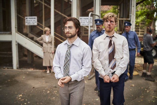 La fuga de Pretoria - Del rodaje - Daniel Radcliffe, Daniel Webber
