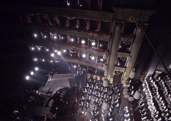 Pavarotti zpívá Verdiho Requiem - Z nakrúcania