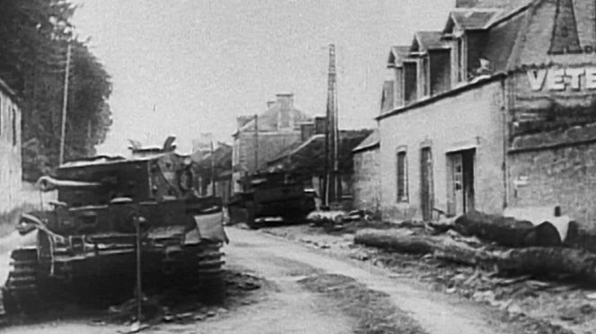 Toinen maailmansota - taistelut Euroopasta - Caenin taistelu - Kuvat elokuvasta