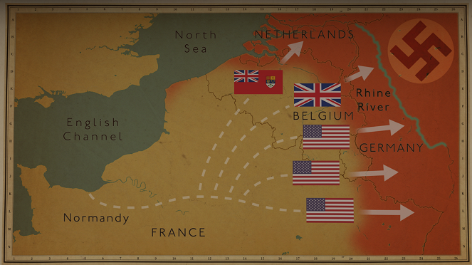 Toinen maailmansota - taistelut Euroopasta - Scheldtin taistelu - Kuvat elokuvasta