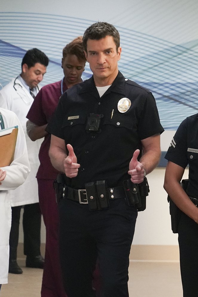 The Rookie - Tag des Todes - Dreharbeiten - Nathan Fillion