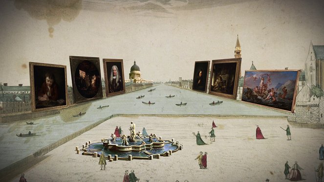 Les Petits Secrets des grands tableaux - Vue de Varsovie depuis la terrasse du Palais Royal, Bernardo Bellotto - 1773 - Van film