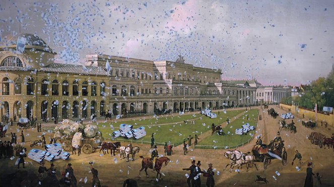 Les Petits Secrets des grands tableaux - Vue de Varsovie depuis la terrasse du Palais Royal, Bernardo Bellotto - 1773 - Z filmu