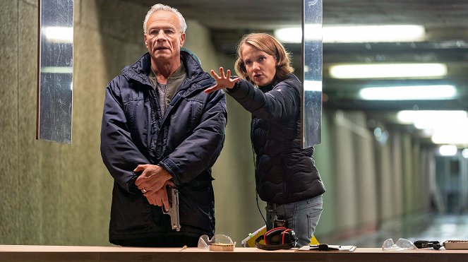 Tatort - Season 51 - Gefangen - Making of - Klaus J. Behrendt, Isa Prahl