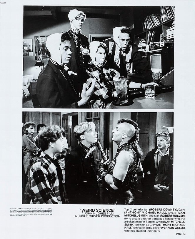 Weird Science - Lobby Cards - Robert Downey Jr., Anthony Michael Hall, Ilan Mitchell-Smith, Robert Rusler