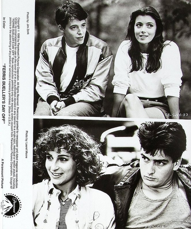 O Rei dos Gazeteiros - Cartões lobby - Matthew Broderick, Mia Sara, Jennifer Grey, Charlie Sheen