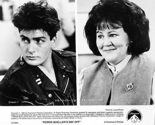 Ferris macht blau - Lobbykarten - Charlie Sheen, Edie McClurg