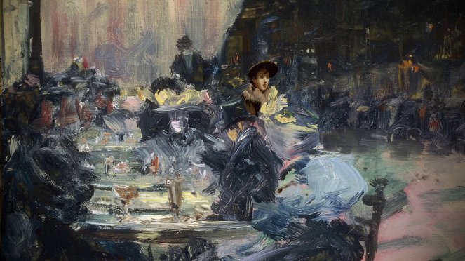 Les Petits Secrets des grands tableaux - Femmes à la terrasse d'un café le soir, Degas - 1877 - De la película