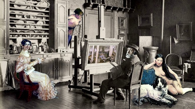 Les Petits Secrets des grands tableaux - Femmes à la terrasse d'un café le soir, Degas - 1877 - De la película