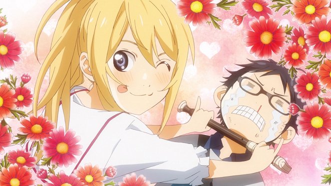 Šigacu wa kimi no uso - Monotonny/Kolorowy - Z filmu