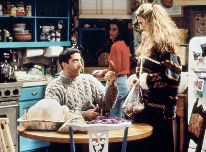 Friends - Aquele em que Underdog se Escapa - Do filme - David Schwimmer, Courteney Cox, Lisa Kudrow