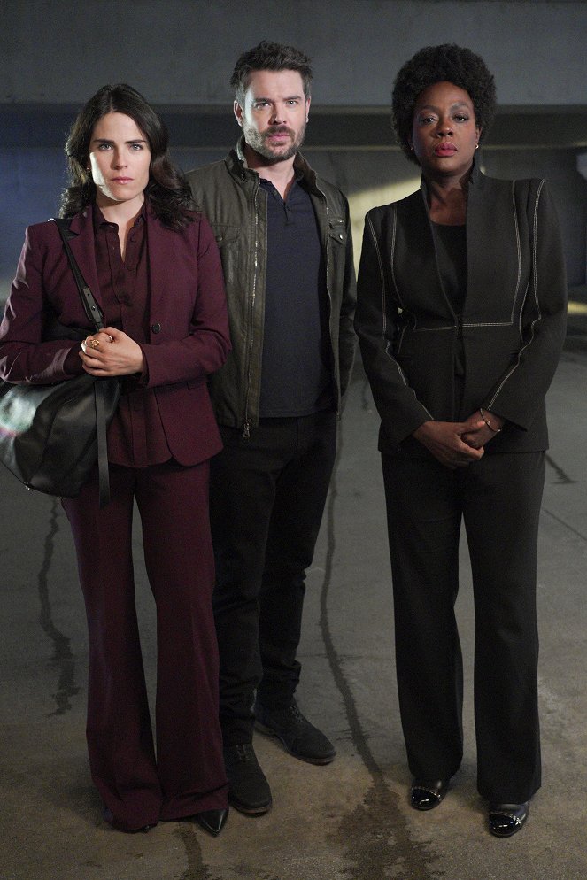 How to Get Away with Murder - Season 6 - Annalise Keating Is Dead - Kuvat kuvauksista - Karla Souza, Charlie Weber, Viola Davis