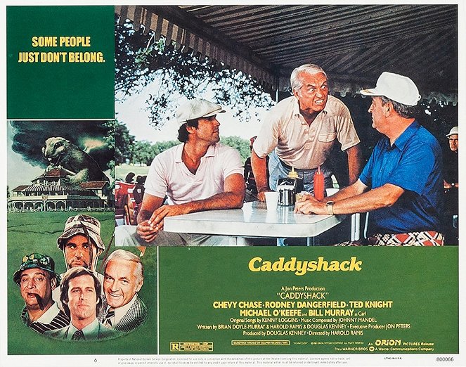 Caddyshack - Lobbykaarten - Chevy Chase, Ted Knight, Rodney Dangerfield