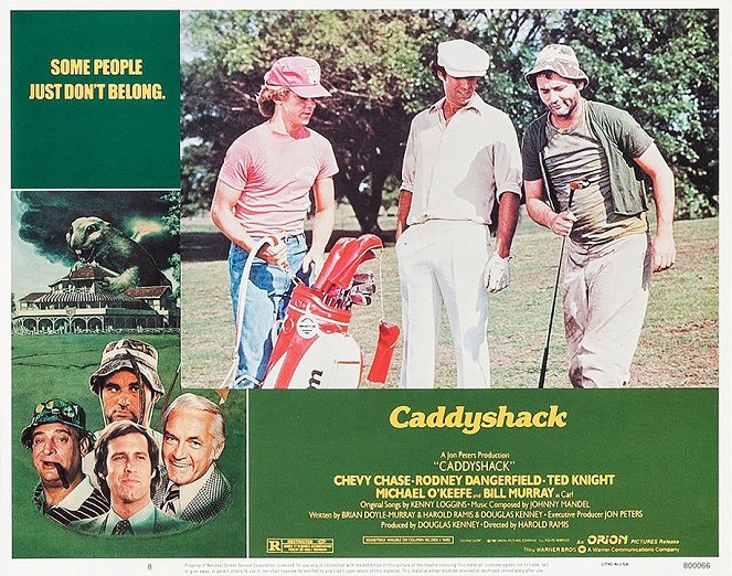 Golfőrültek - Vitrinfotók - Michael O'Keefe, Chevy Chase, Bill Murray