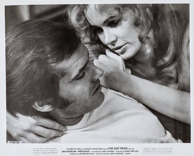 Cinq pièces faciles - Cartes de lobby - Jack Nicholson, Karen Black