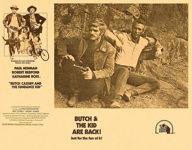 Dois Homens e Um Destino - Cartões lobby - Robert Redford, Paul Newman