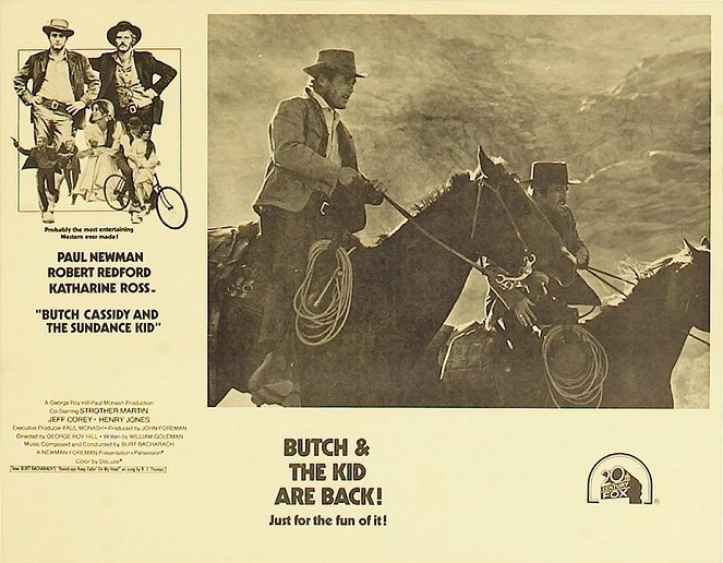 Zwei Banditen - Lobbykarten - Paul Newman, Robert Redford