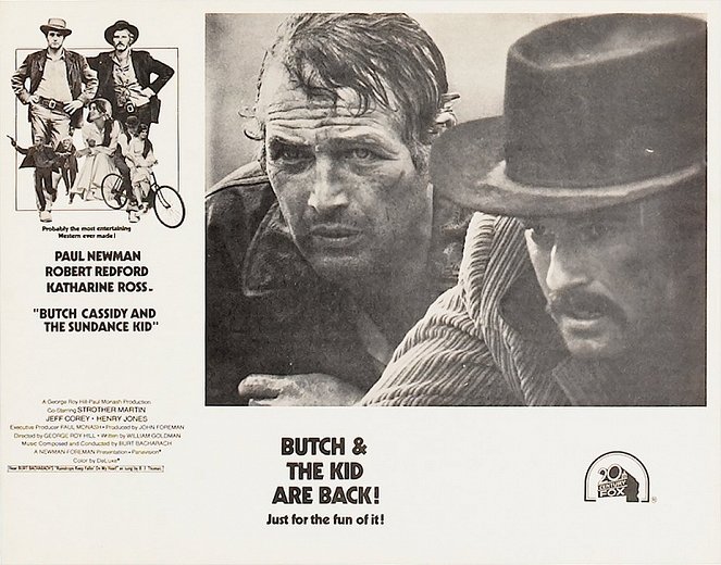 Zwei Banditen - Lobbykarten - Paul Newman, Robert Redford