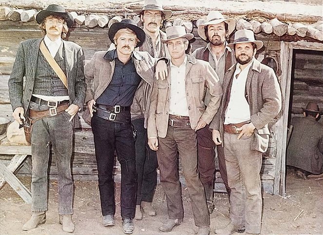 Butch Cassidy and the Sundance Kid - Zwei Banditen - Werbefoto - Robert Redford, Ted Cassidy, Paul Newman