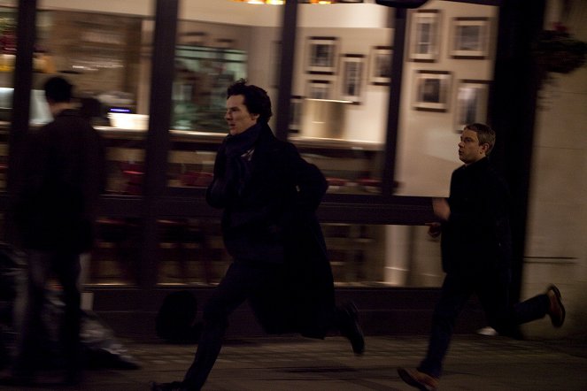 Sherlock - Studie v růžové - Z filmu - Benedict Cumberbatch, Martin Freeman