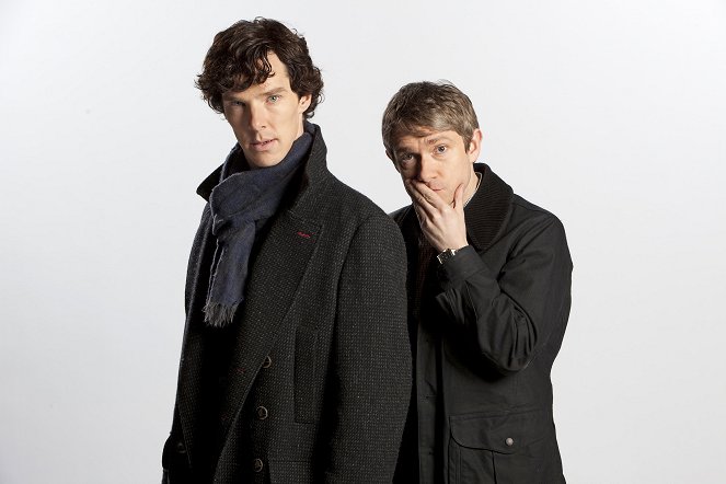 Sherlock - Promoción - Benedict Cumberbatch, Martin Freeman
