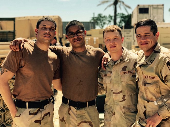 The Long Road Home - Tournage - Roland Buck III, Ian Quinlan, Noel Fisher, Jorge Diaz