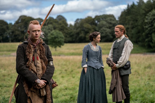 Outlander - Famous Last Words - Van film - John Bell, Caitríona Balfe, Sam Heughan
