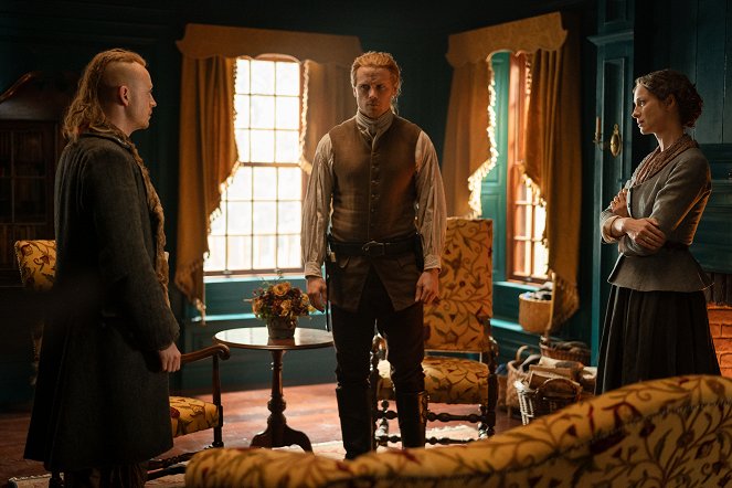 Outlander - Season 5 - Journeycake - Van film - John Bell, Sam Heughan, Caitríona Balfe