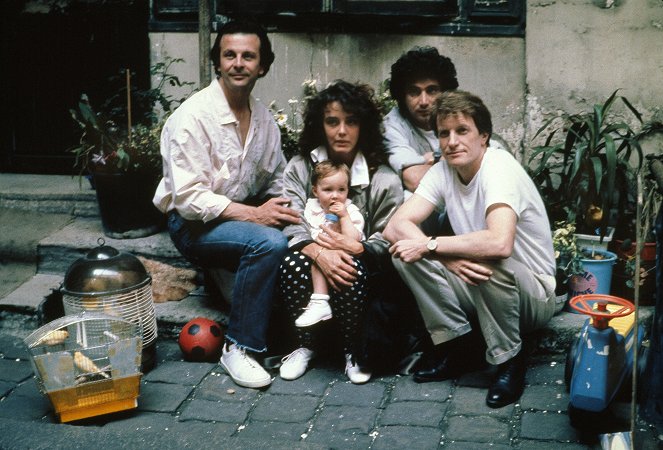 Drei Männer und ein Baby - Filmfotos - Roland Giraud, Michel Boujenah, André Dussollier, Philippine Leroy-Beaulieu