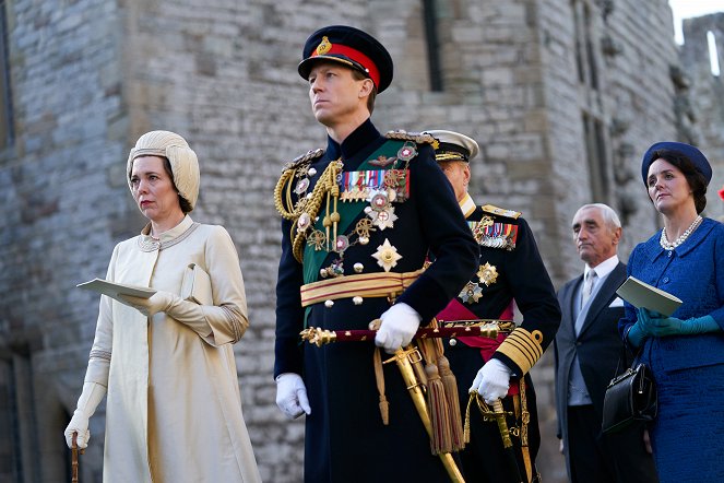 A korona - Wales hercege - Filmfotók - Olivia Colman, Tobias Menzies
