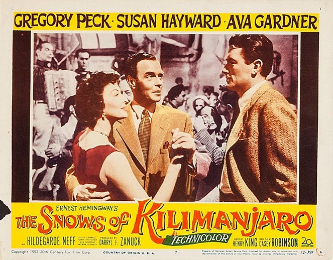 The Snows of Kilimanjaro - Lobby Cards