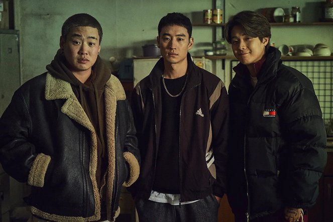 Time to Hunt - Dreharbeiten - Jae-hong Ahn, Je-hoon Lee, Woo-shik Choi