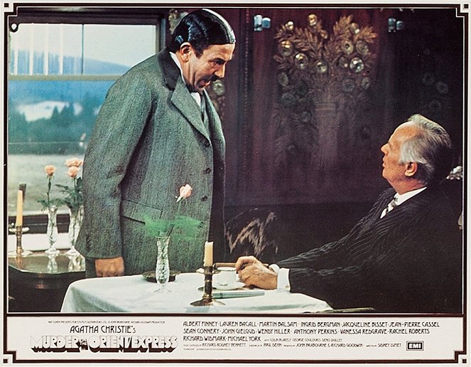 Murder on the Orient Express - Lobbykaarten - Albert Finney, Richard Widmark