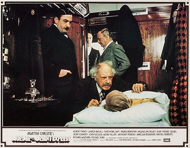 Murder on the Orient Express - Lobby Cards - Albert Finney, Jean-Pierre Cassel, George Coulouris, Martin Balsam