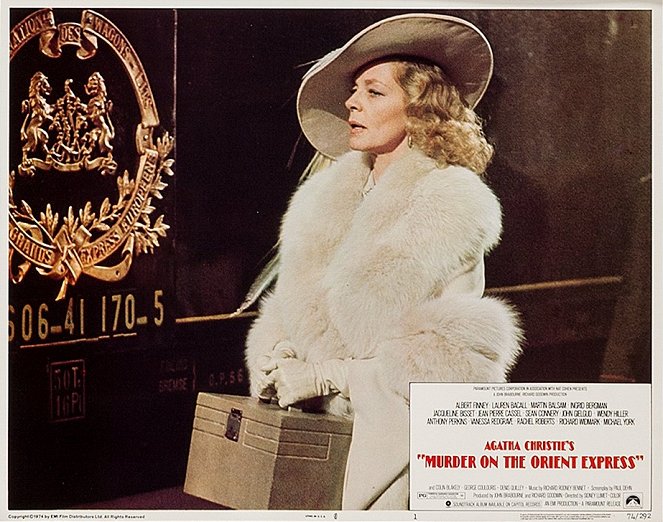 Le Crime de l'Orient-Express - Cartes de lobby - Lauren Bacall