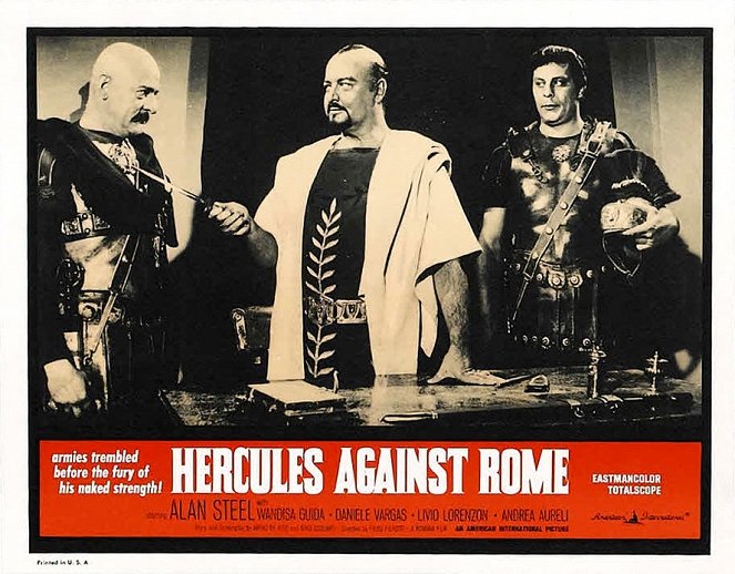 Hércules contra Roma - Cartões lobby