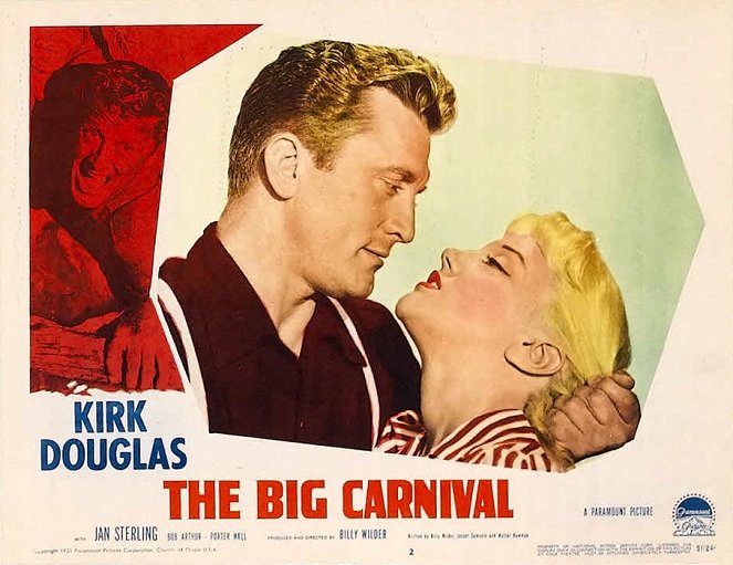 O Grande Carnaval - Cartões lobby - Kirk Douglas, Jan Sterling