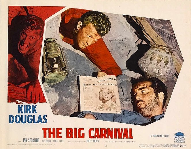 El gran carnaval - Fotocromos - Kirk Douglas, Richard Benedict