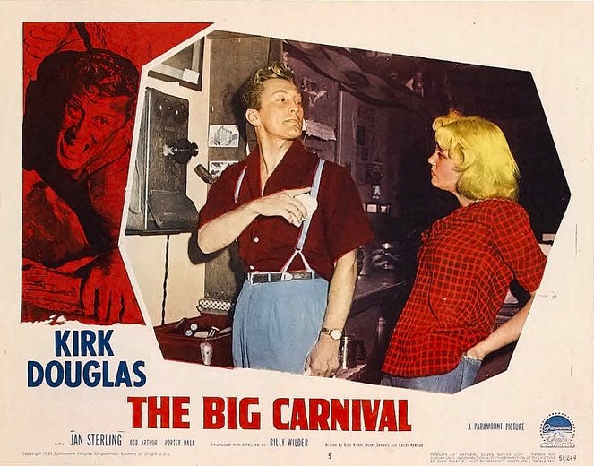 El gran carnaval - Fotocromos - Kirk Douglas, Jan Sterling