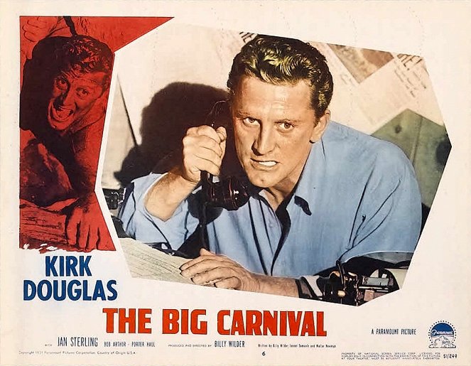 O Grande Carnaval - Cartões lobby - Kirk Douglas