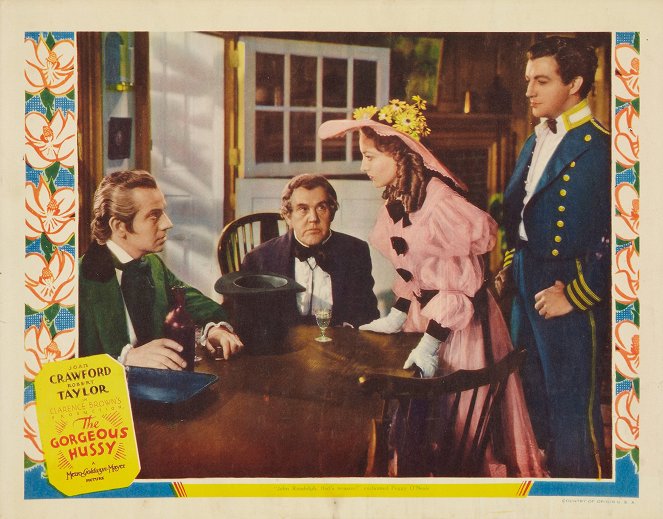 The Gorgeous Hussy - Cartes de lobby - Franchot Tone, Sidney Toler, Joan Crawford, Robert Taylor