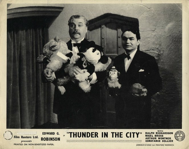 Thunder in the City - Cartões lobby - Nigel Bruce, Edward G. Robinson
