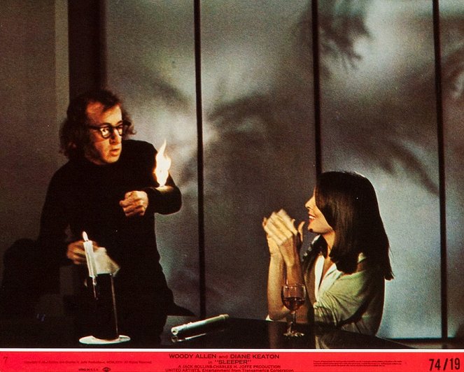 Der Schläfer - Lobbykarten - Woody Allen, Diane Keaton